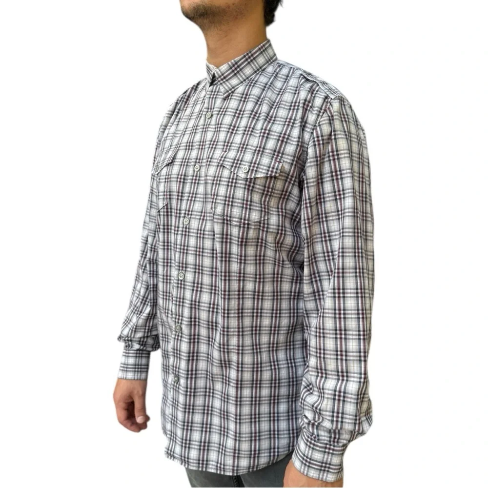 Banana Republic Men’s Plaid Button-Down Shirt – Size L